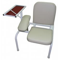 Stanowisko do poboru krwi fotel z podłokietnikiem i półką